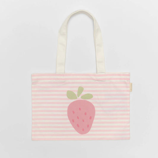 SUNNYLiFE Canvas Beach Tote | Strawberry Sunshine