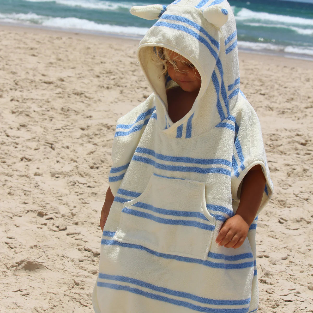 SUNNYLiFE Kids Hooded Towel | Sammy The Seagull