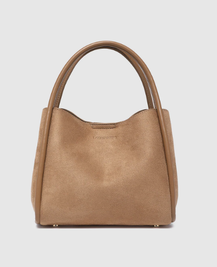 Steffie Suedette Mini Tote Bag - Honey