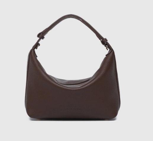 Madeline PU Shoulder Bag - Chocolate