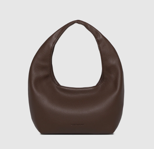 Mini Monaco Suedette Shoulder Bag - Chocolate