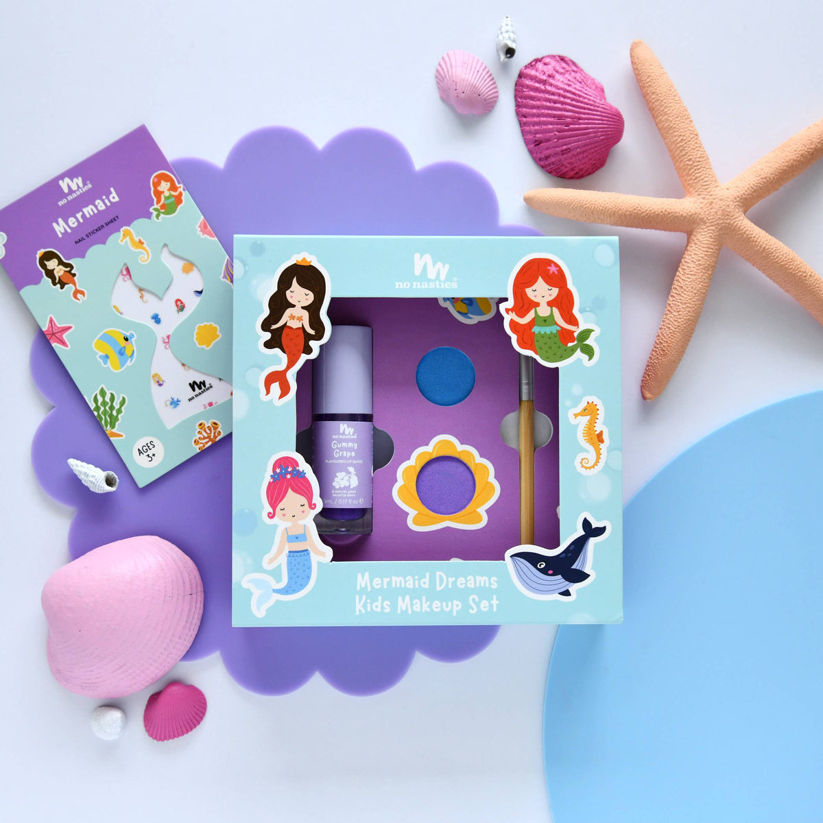 no nasties kids - Mermaid Dreams Natural Kids Makeup Gift Set - No Nasties Kids