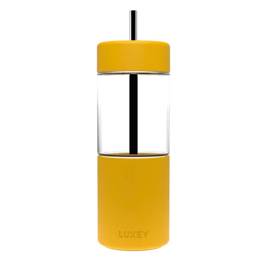 Luxey Cup - DUO SWITCH 16OZ - Interchangeable Coffee & Smoothie Cup: MUSTARD