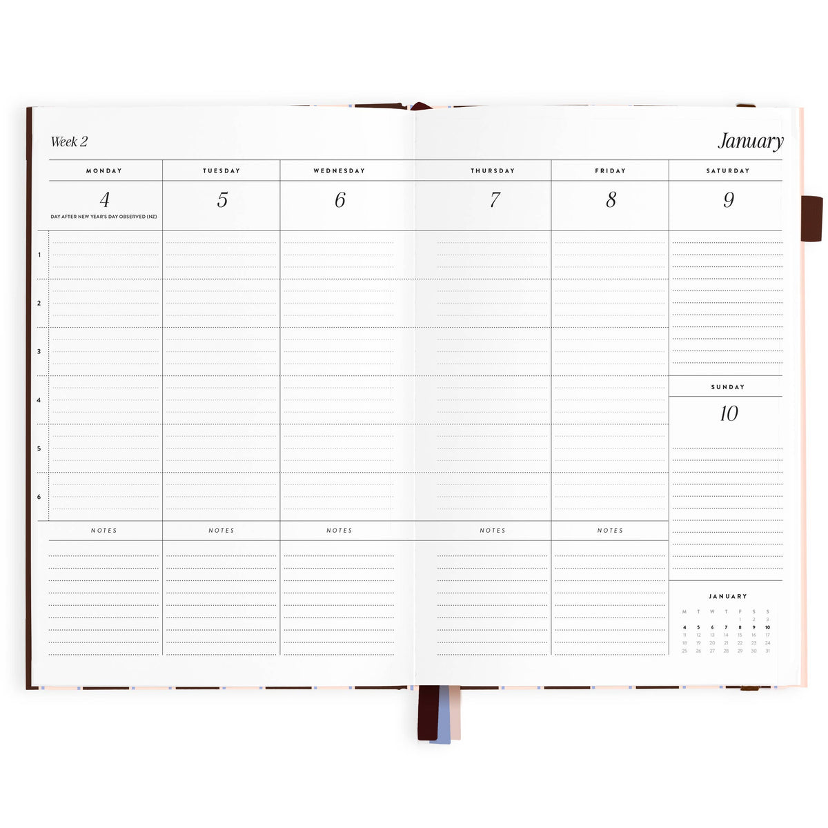 Fox & Fallow - 2027 Chocolate Stripe A5 Academic Planner