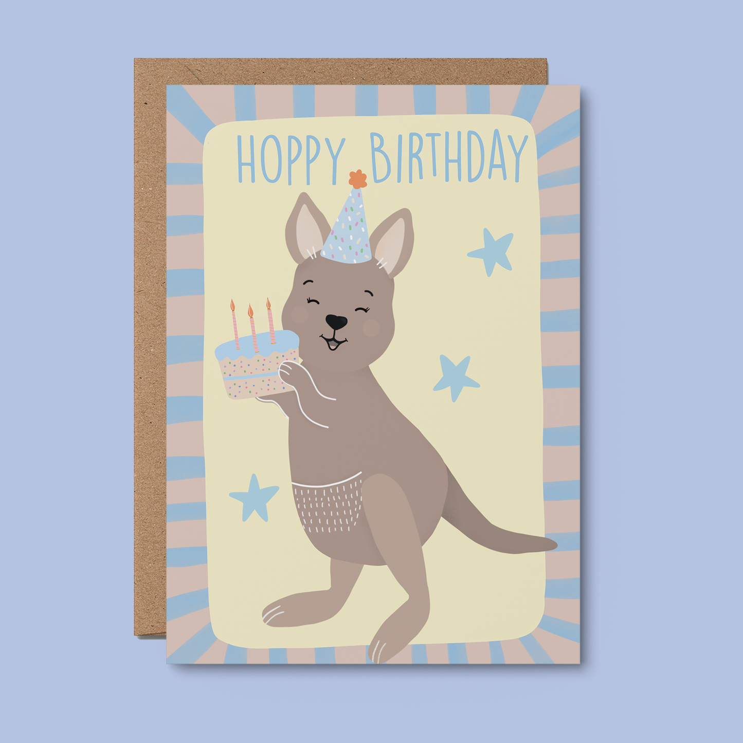 From Rosalie - Kangaroo cake Greeting Card