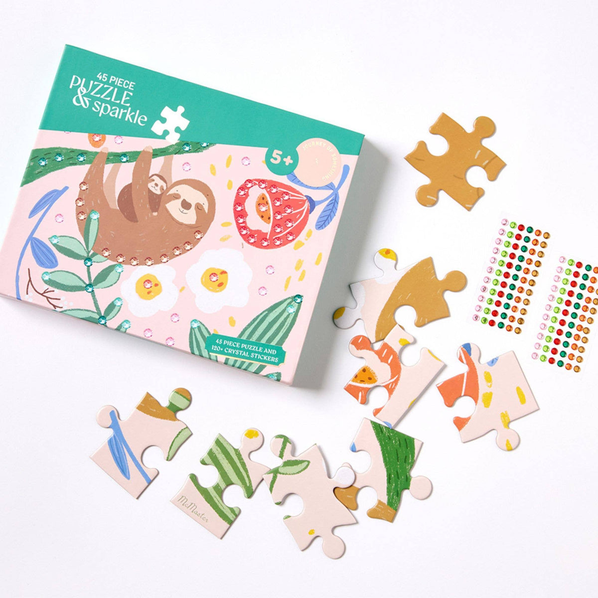 Journey Of Something AU & EU - 45 Piece Kids Puzzle with Gems - Sloth