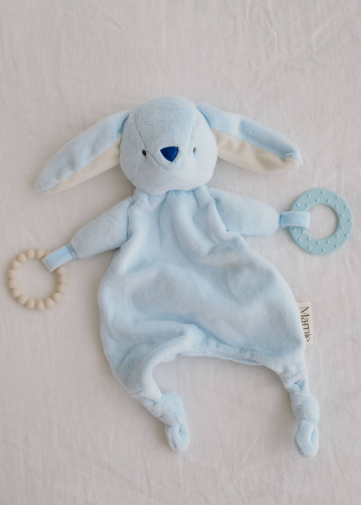 the name nest - Blue Marnie - bunny comforter and teether