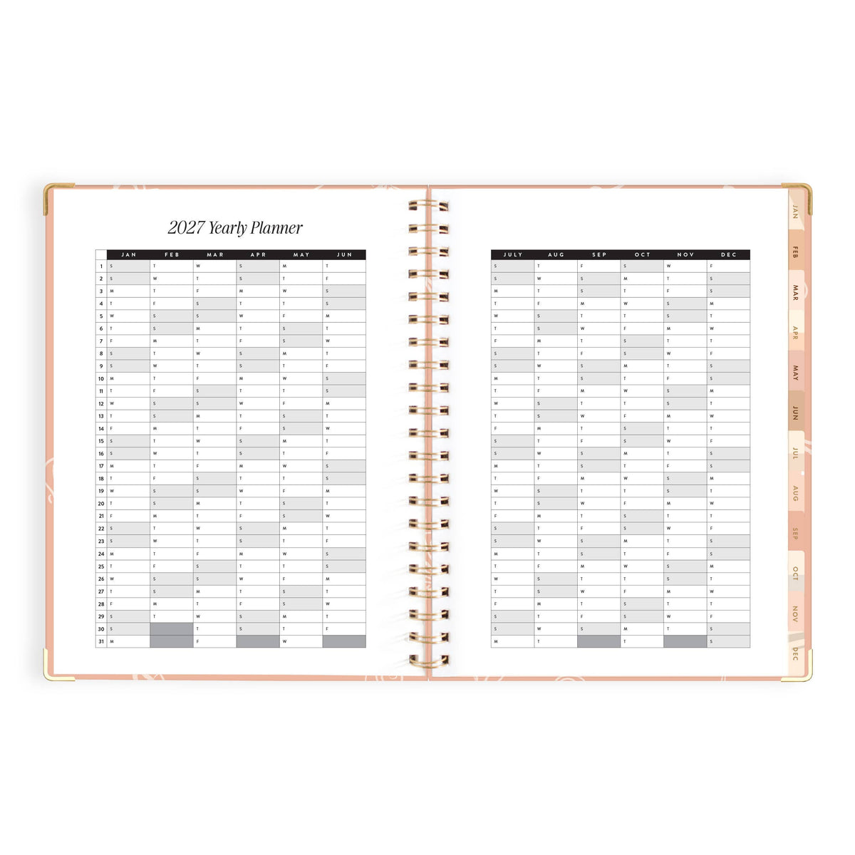 Fox & Fallow - 2027 Amalfi Peach  A4 Academic Planner