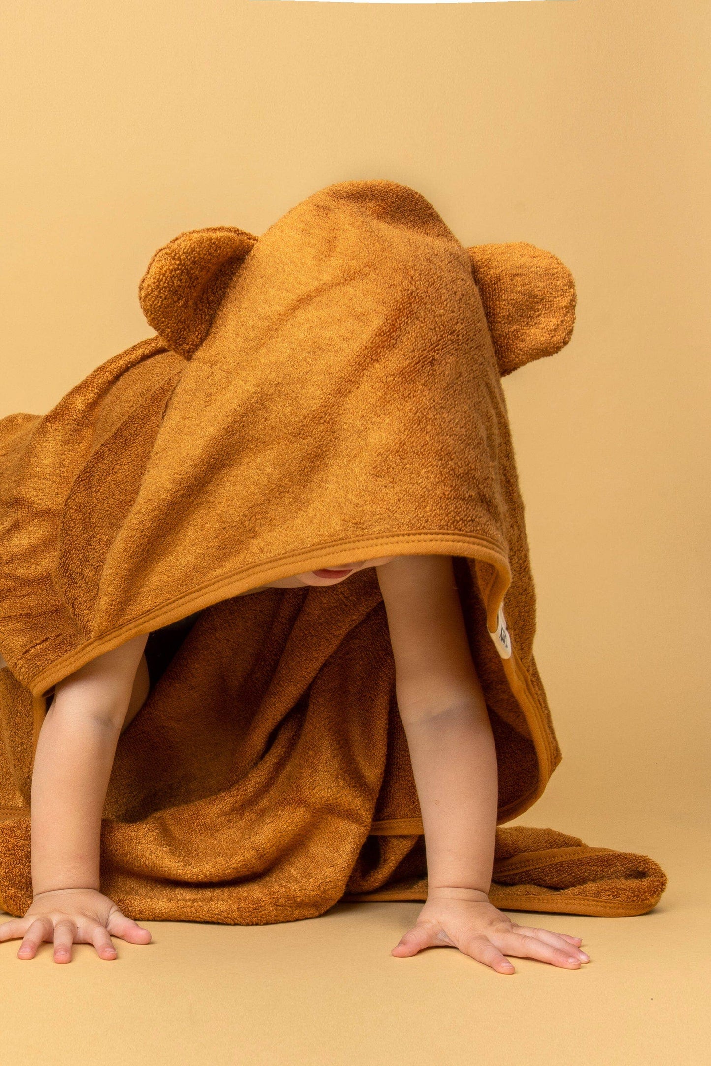 Hooded Towel: Caramel