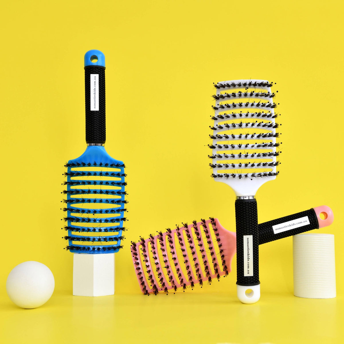Detangler Hair Tamer Brush: Aqua