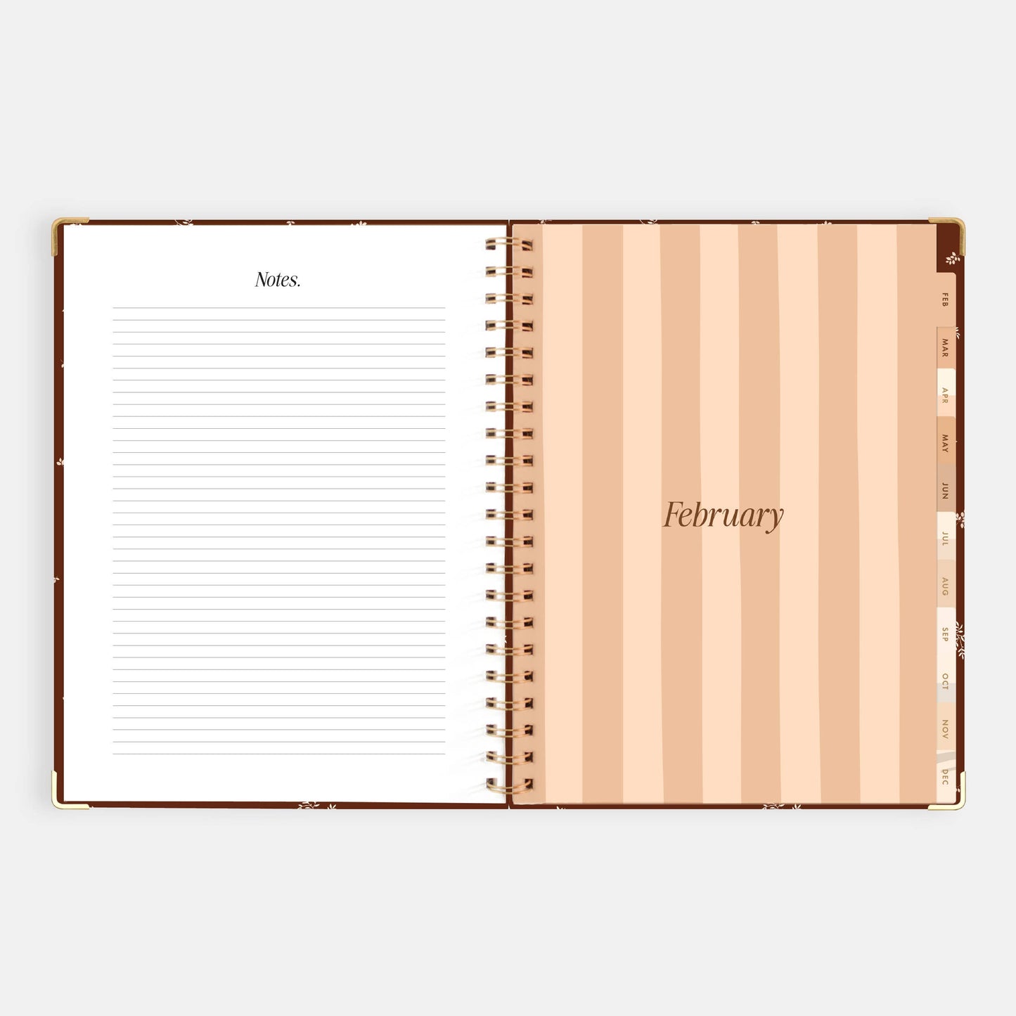 2026 Raspberry A4 Academic Vertical Spiral Planner