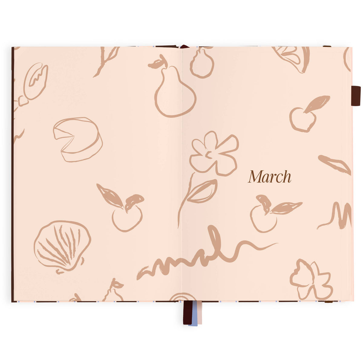 Fox & Fallow - 2027 Chocolate Stripe A5 Academic Planner