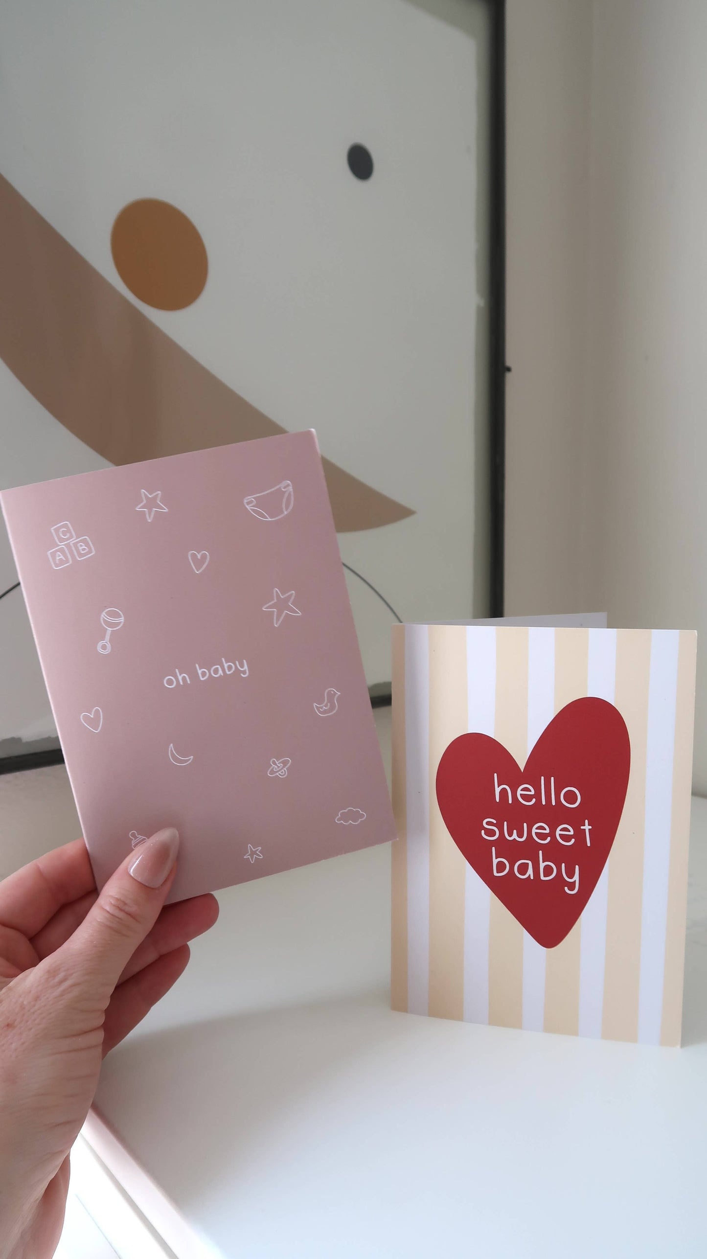 From Rosalie - Hello Sweet Baby Card | Newborn Card | Baby Shower Card