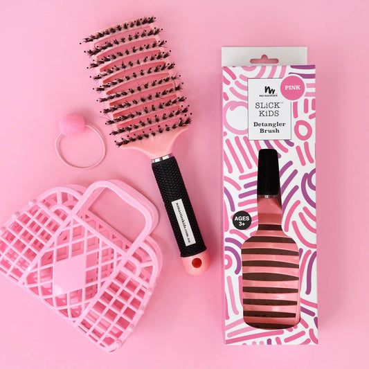 Detangler Hair Tamer Brush: Pink