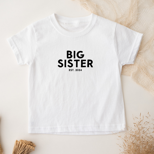 Big Sister Est. T-shirt