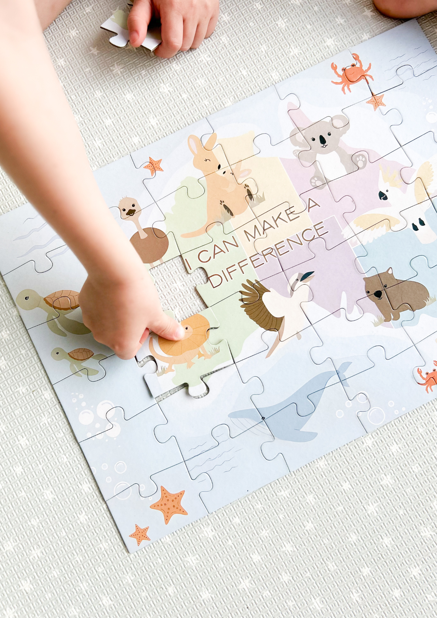 Australian Animals Affirmations Puzzle - Double Sided