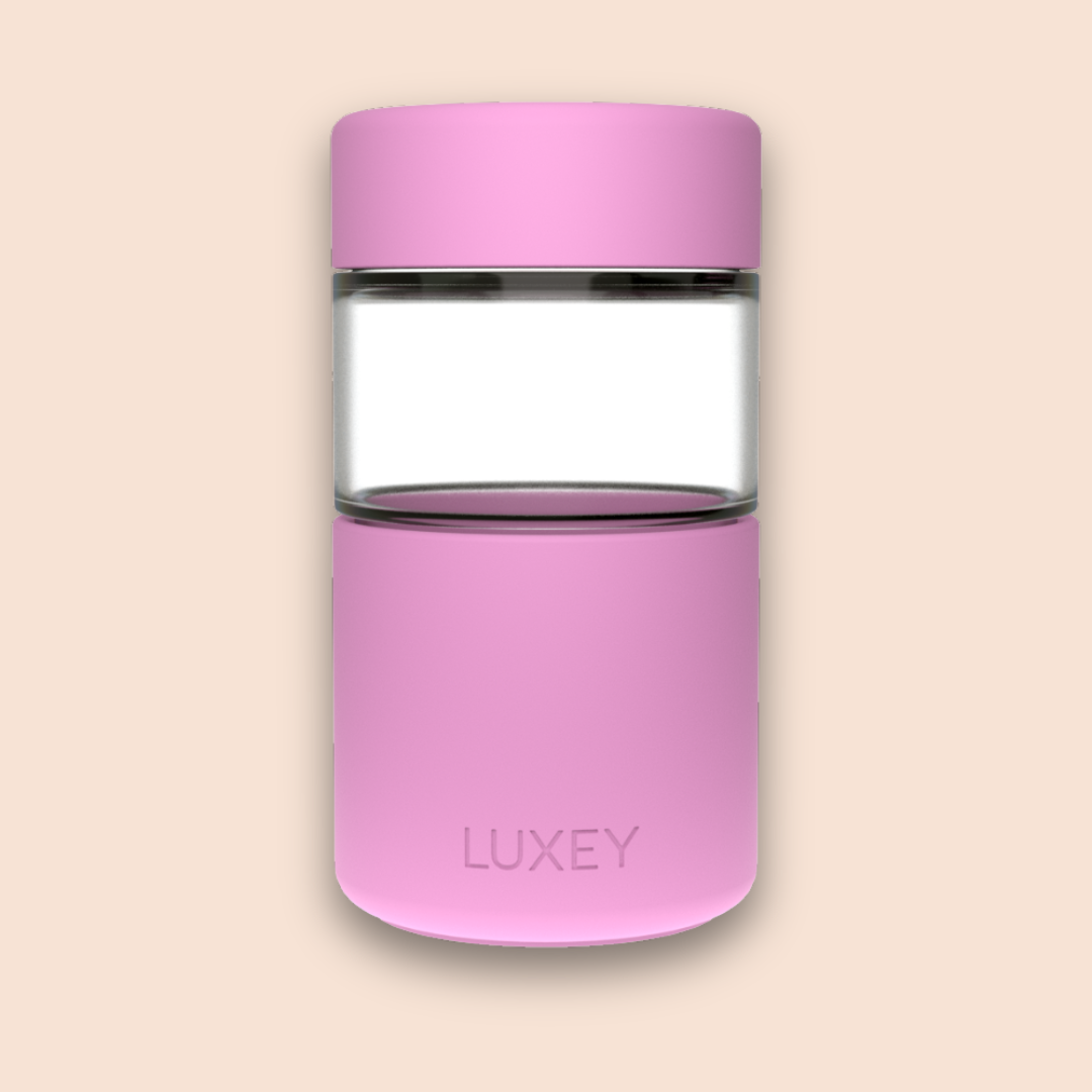 Luxey Cup - ORIGINAL -  Reusable Glass Coffee Cup 12oz: PAPAYA