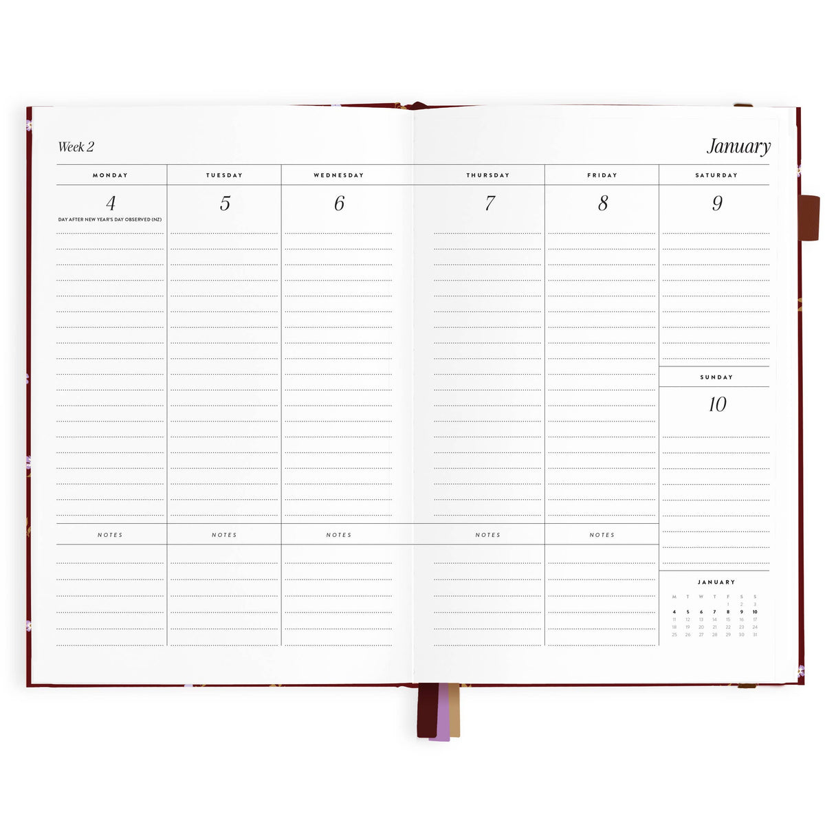 Fox & Fallow - 2027 Cherry Wisteria A5 Vertical Planner