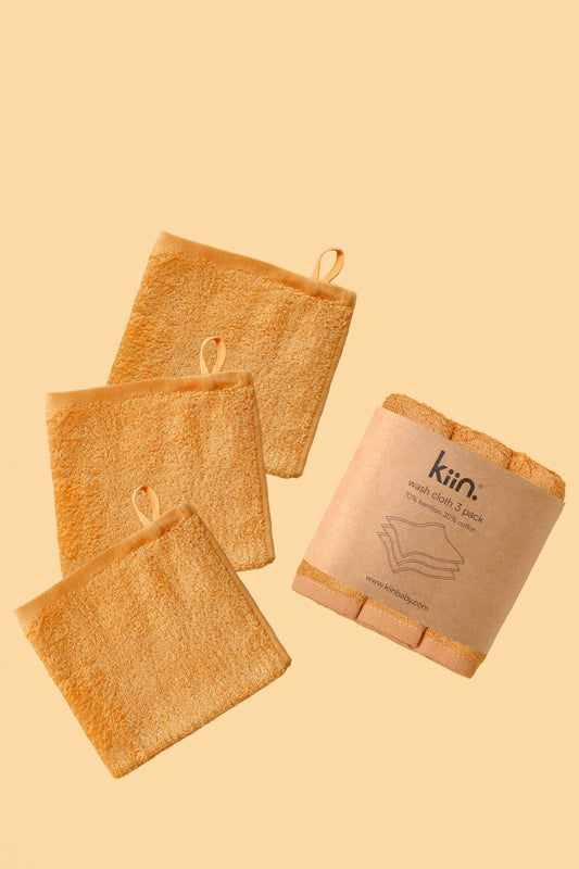 Wash Cloths 3 Pack: Caramel