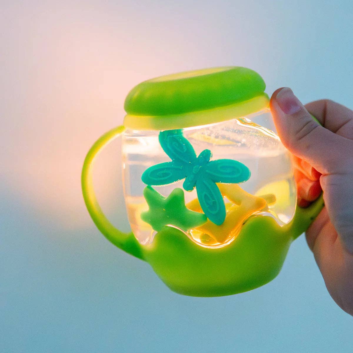 Jellystone Designs - Mini Sensory Play Jar® Gift Set - GREEN Firefly