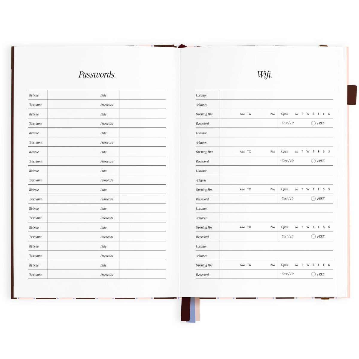Fox & Fallow - 2027 Chocolate Stripe A5 Academic Planner