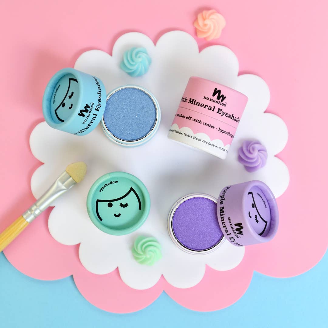 Kids Eco Natural Pressed Eyeshadow & Blush: Blue Eyeshadow