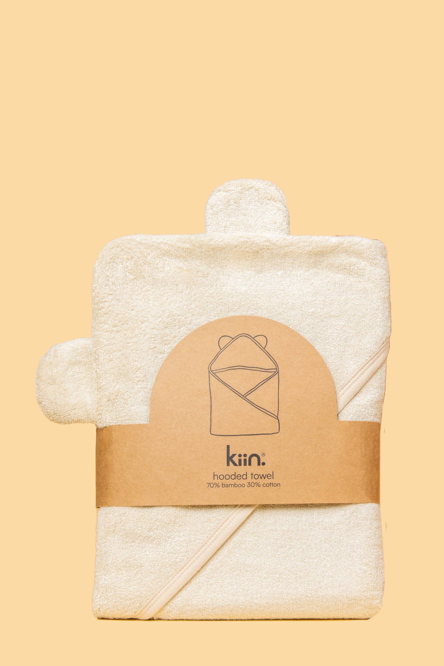 Hooded Towel: Buttercup