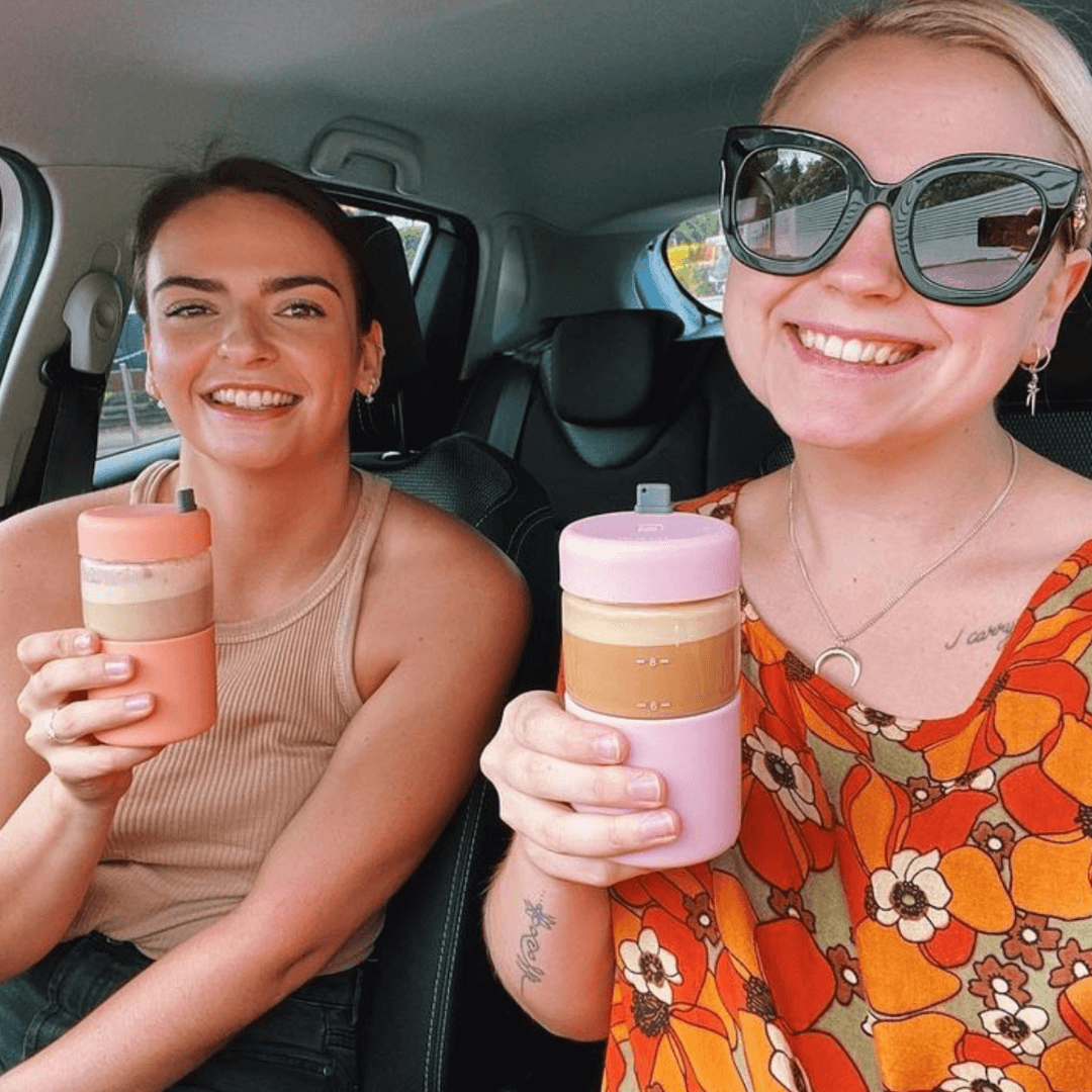 Luxey Cup - ORIGINAL -  Reusable Glass Coffee Cup 12oz: PERIWINKLE