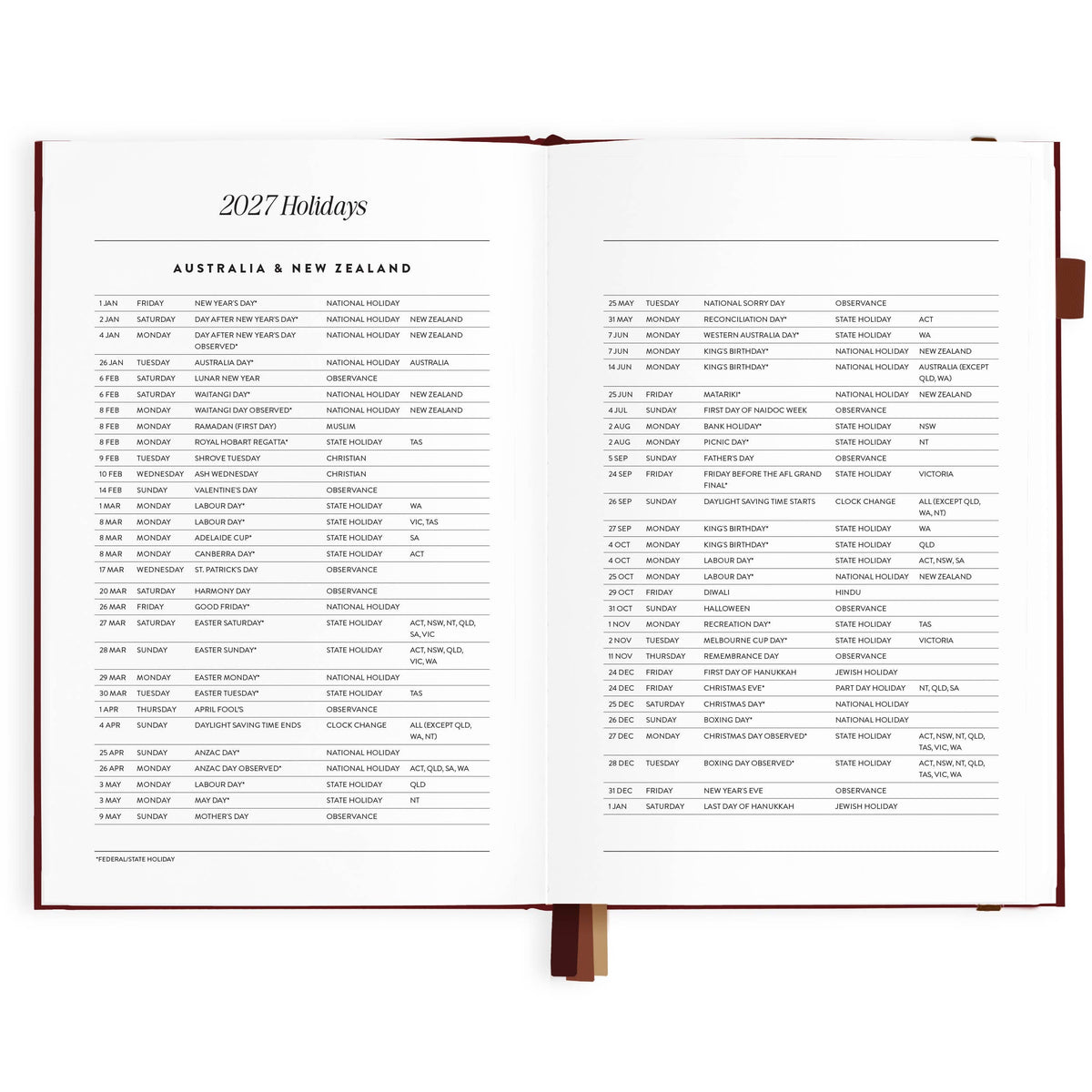 Fox & Fallow - 2027 Cherry A5 Horizontal Planner