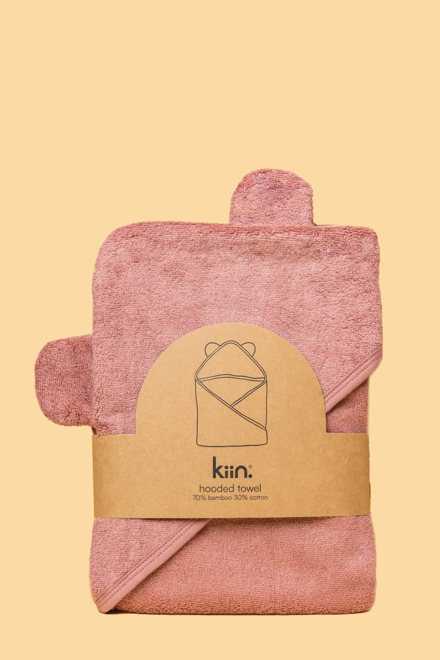 Hooded Towel: Blush