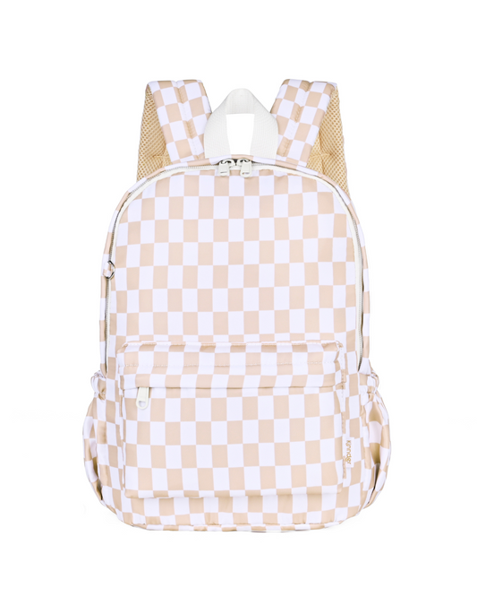 Caramel Check Mini Toddler/Daycare Backpack