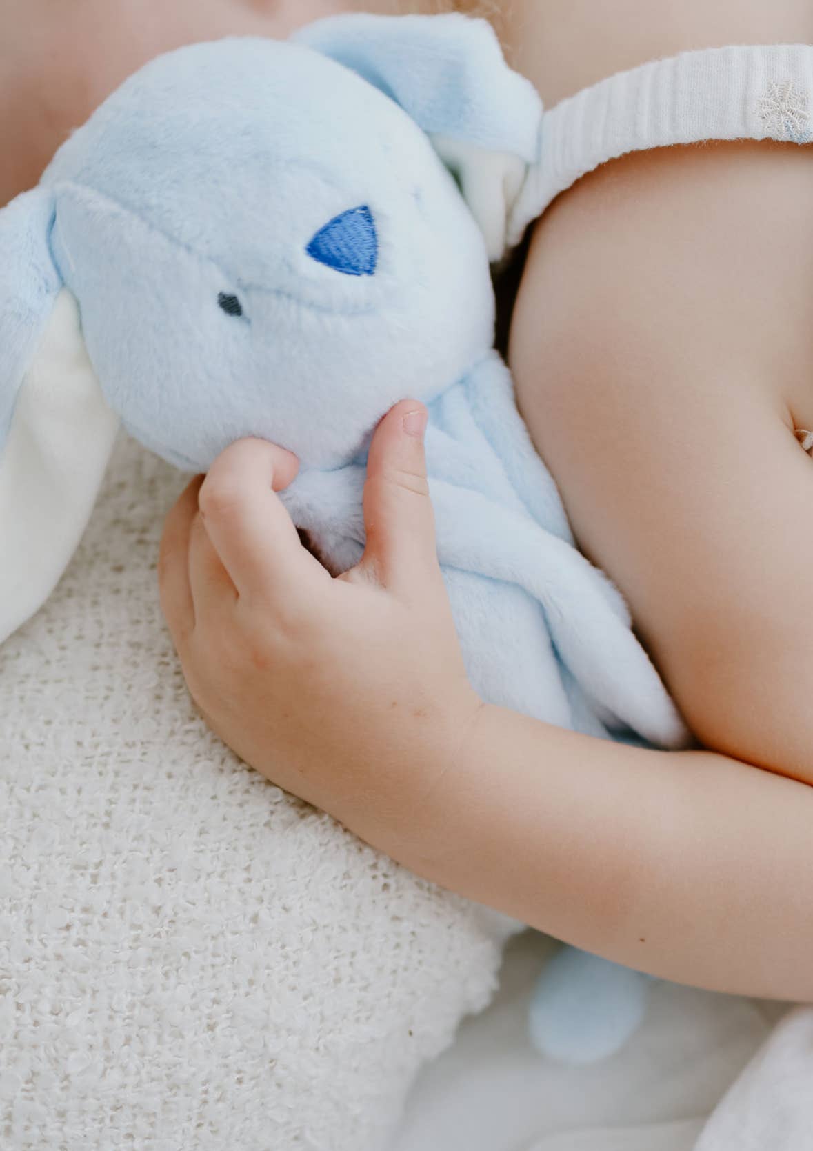 the name nest - Blue Marnie - bunny comforter and teether