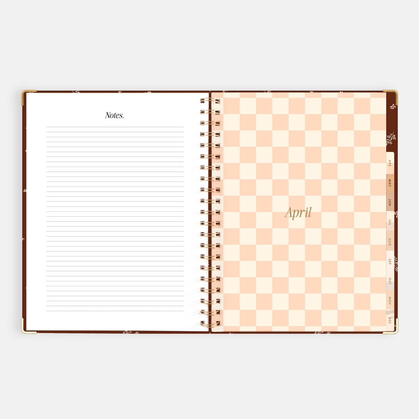 2026 Raspberry A4 Academic Vertical Spiral Planner