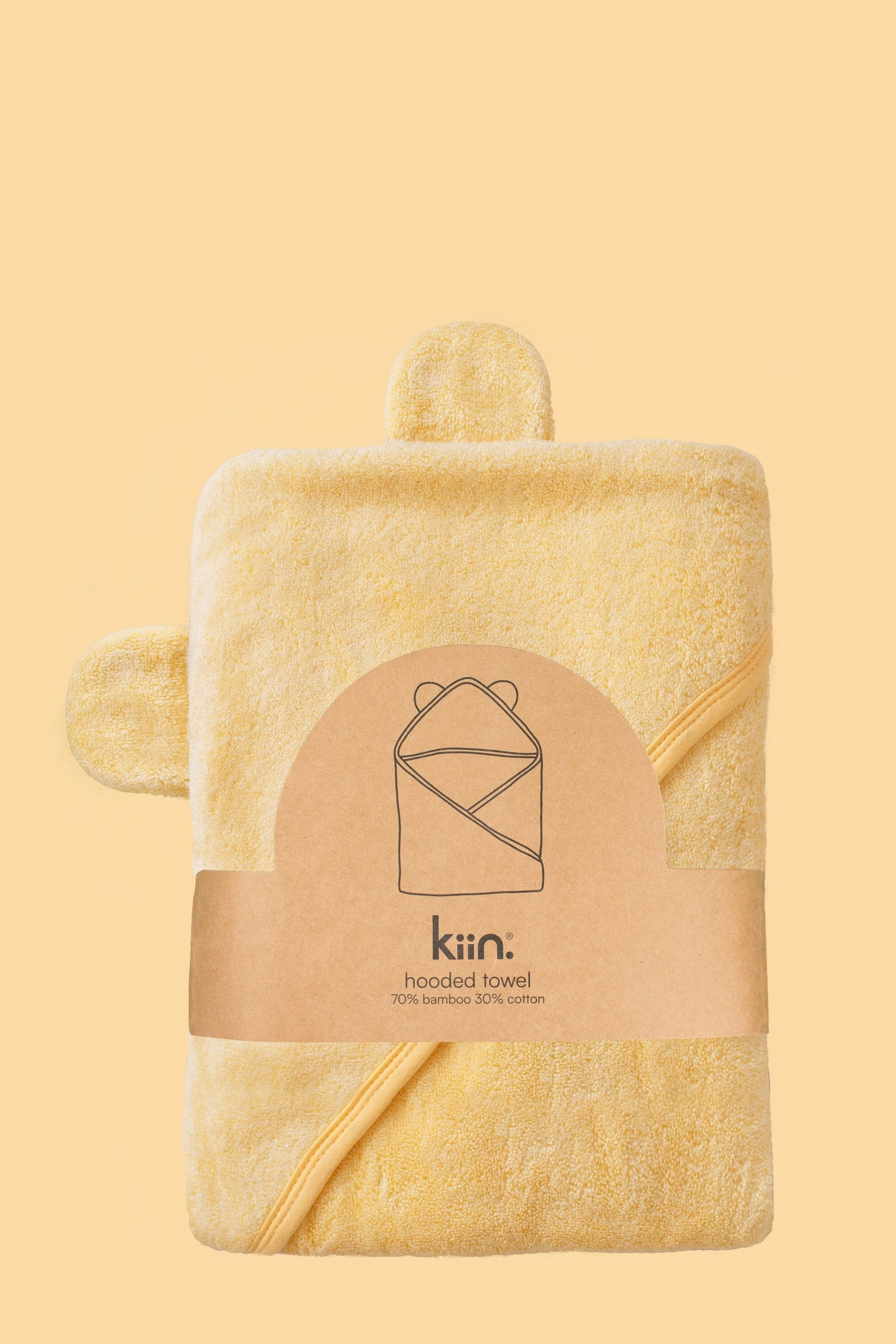 Hooded Towel: Buttercup