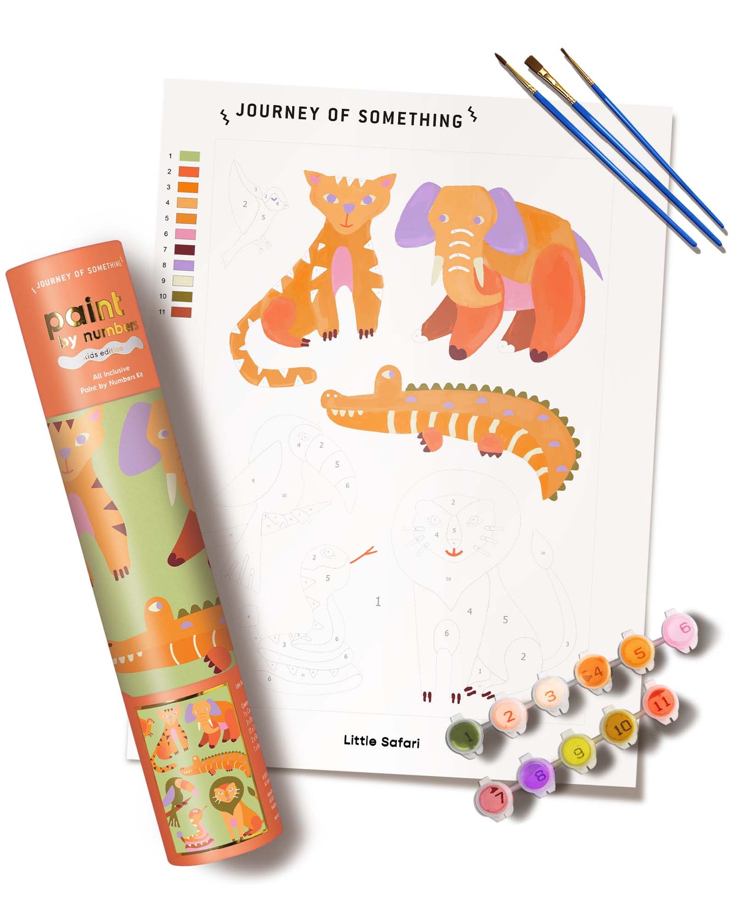 Kids Paint by Numbers - Little Safari