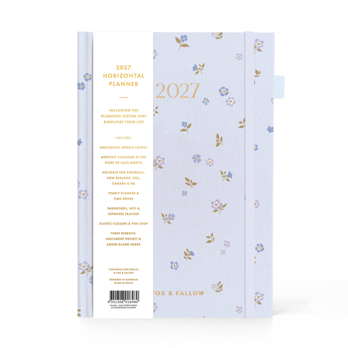 Fox & Fallow - 2027 Cornflower A5 Horizontal Planner