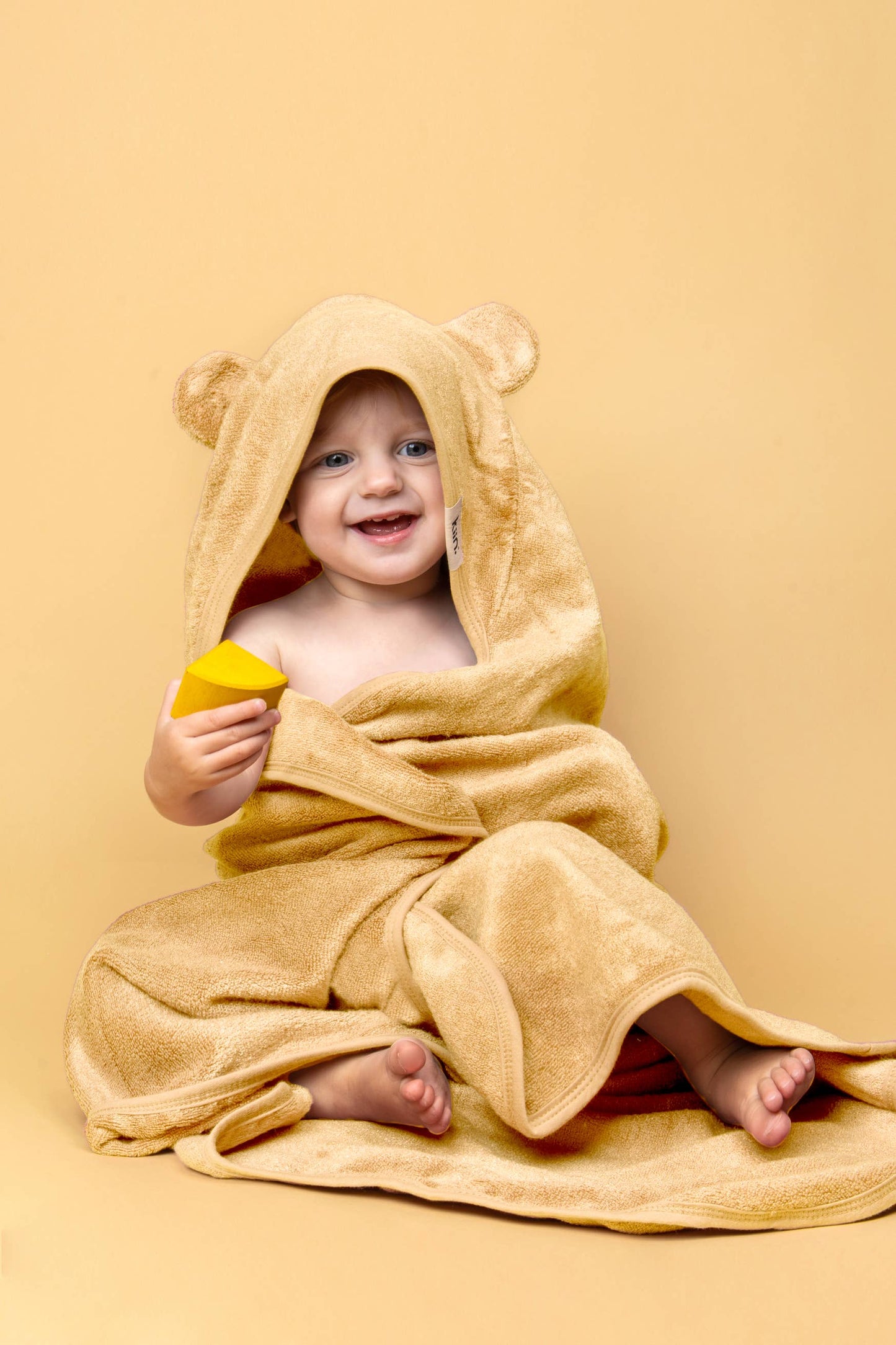 Hooded Towel: Caramel