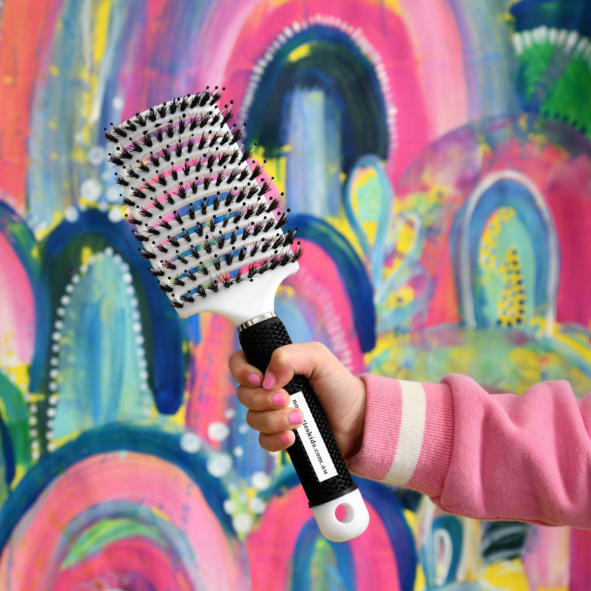 Detangler Hair Tamer Brush: Aqua