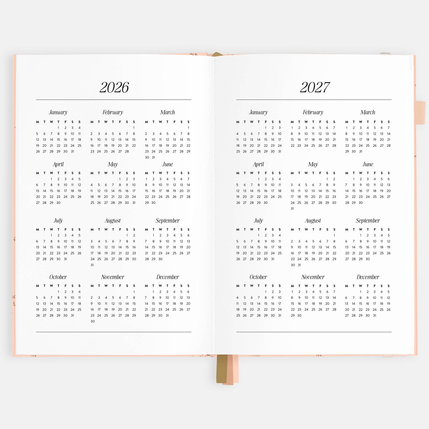 2026 Wild Ruscus A5 Vertical Planner