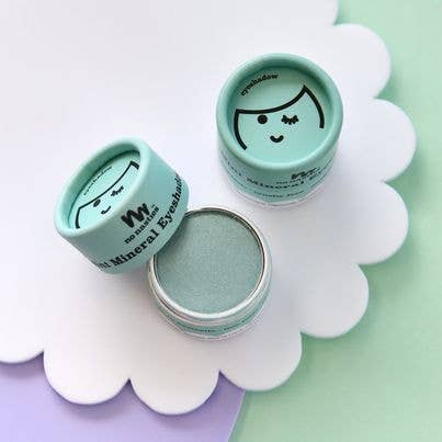 Kids Eco Natural Pressed Eyeshadow & Blush: Mint Eyeshadow