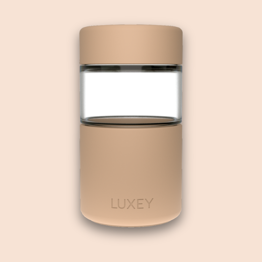 Luxey Cup - ORIGINAL -  Reusable Glass Coffee Cup 12oz: LATTE