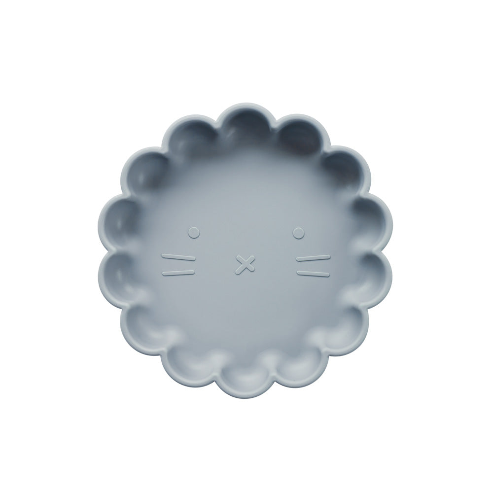 Silicone Suction Lion Plate - Blue
