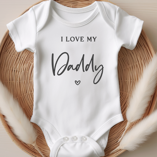 Customised ' I love my... Father's Day Onesie