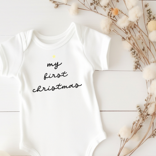 My First Christmas Baby Onesie