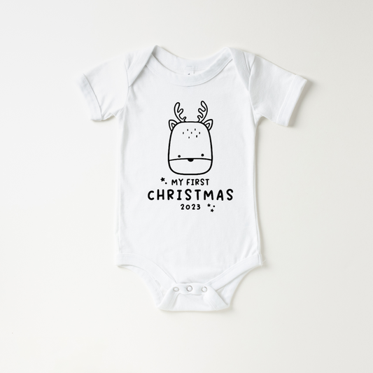 My First Christmas Reindeer Onesie