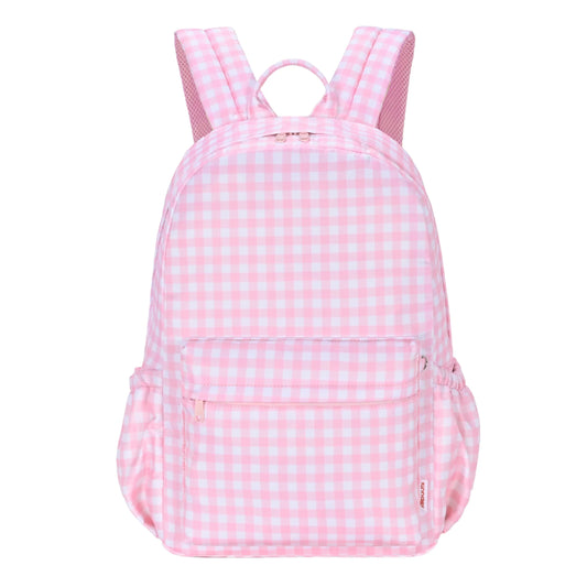 Pink Gingham Junior Kindy/School Backpack