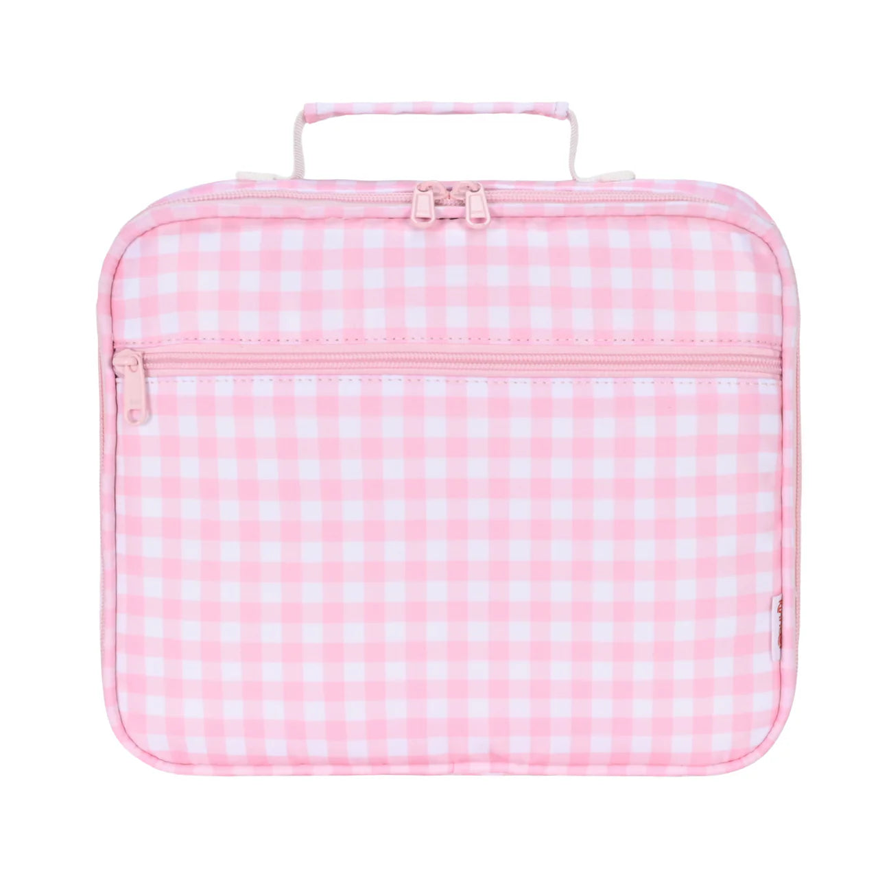 Pink Gingham Junior Insulated Lunch Bag + Ice Pack