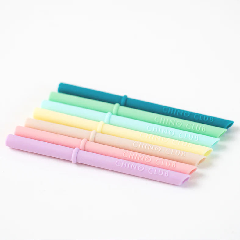 Chino Club Reusable Silicone Straws (Choice of Colours)