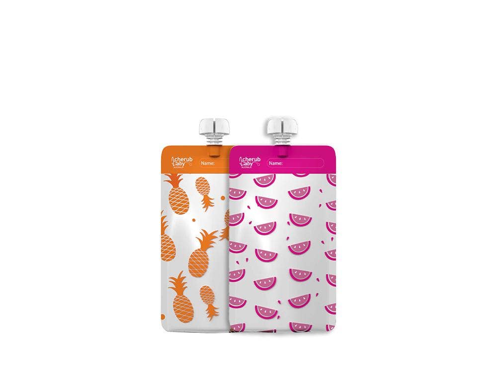 On the Go Reusable Food Pouch Minis (120ml) 10pk