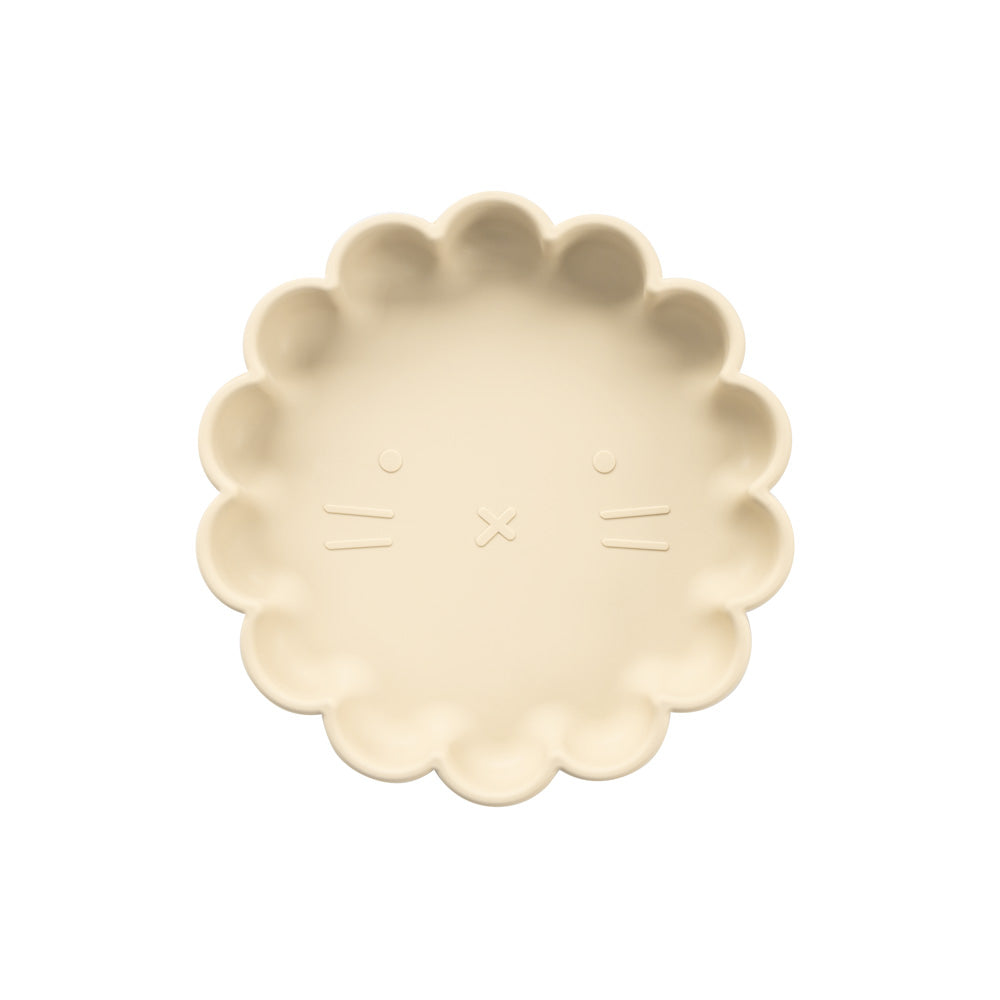 Silicone Suction Lion Plate - Ivory